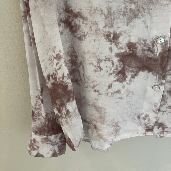 GRADE + GATHER Mauve & White Marbled Blouse: New with Tags! SMALL (RUNS LARGE)!! - Picture 8 of 8